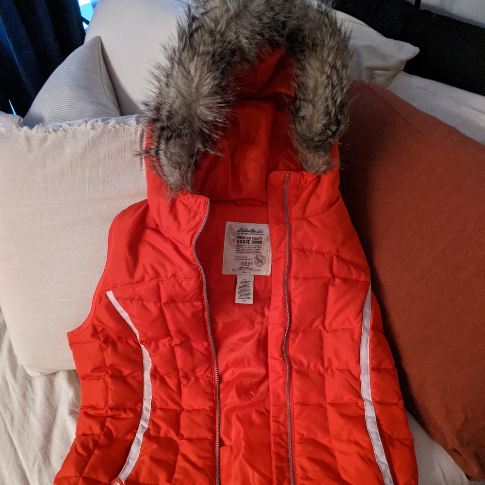 Eddie Bauer Hooded Down Vest - Picture 2 of 2